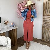 Robe Diane terracotta (du 34 au 38)