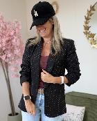 Blazer strass noir
