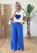 Tee shirt Indira bleu roi