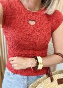 Pull coeur rouge (du 34 au 38)