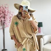 Chemise Andrea camel