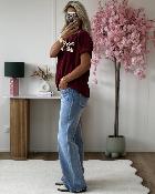 Tee shirt Karine bordeaux