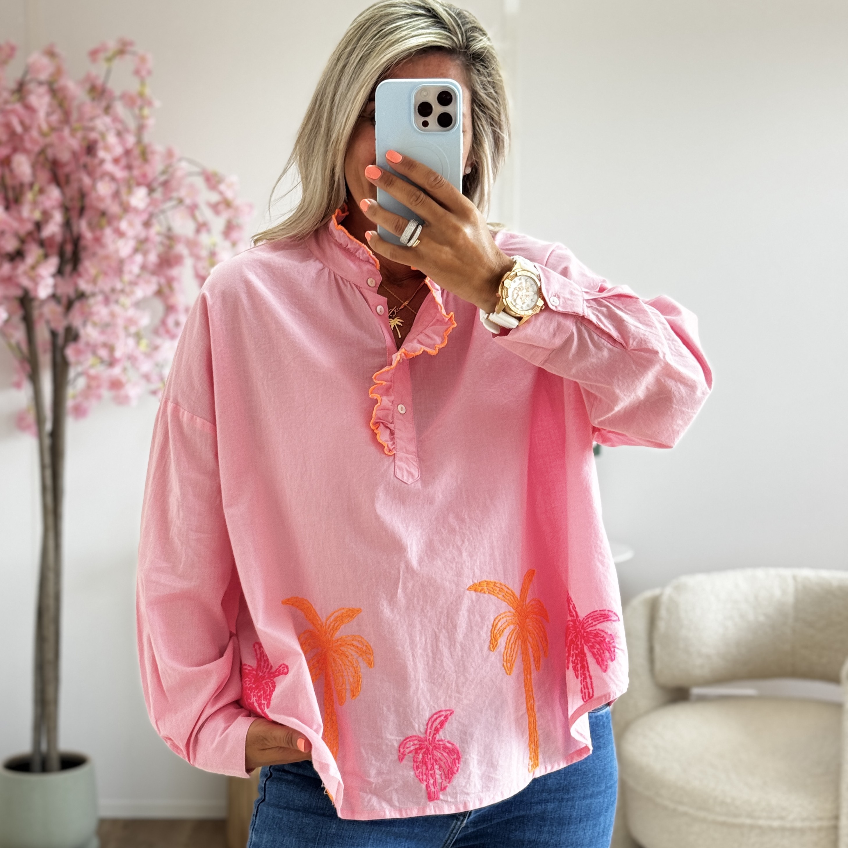 Chemise Bahamas rose