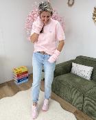 Pull avec mitaines rose