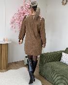 Robe velours avec strass