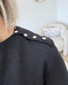 Tee shirt strass noir (du 34 au 38)