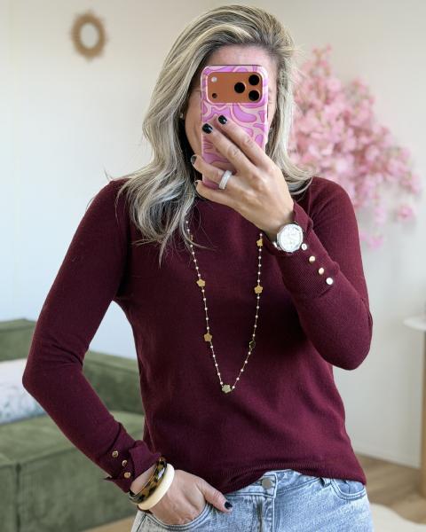 Pull Solene bordeaux