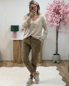Pull jamais normal beige