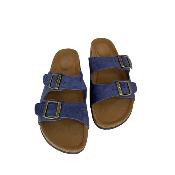Mules bleu foncé