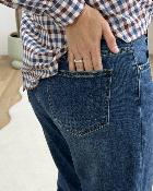 Jean Mom strass