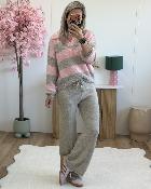 Pantalon cocooning beige