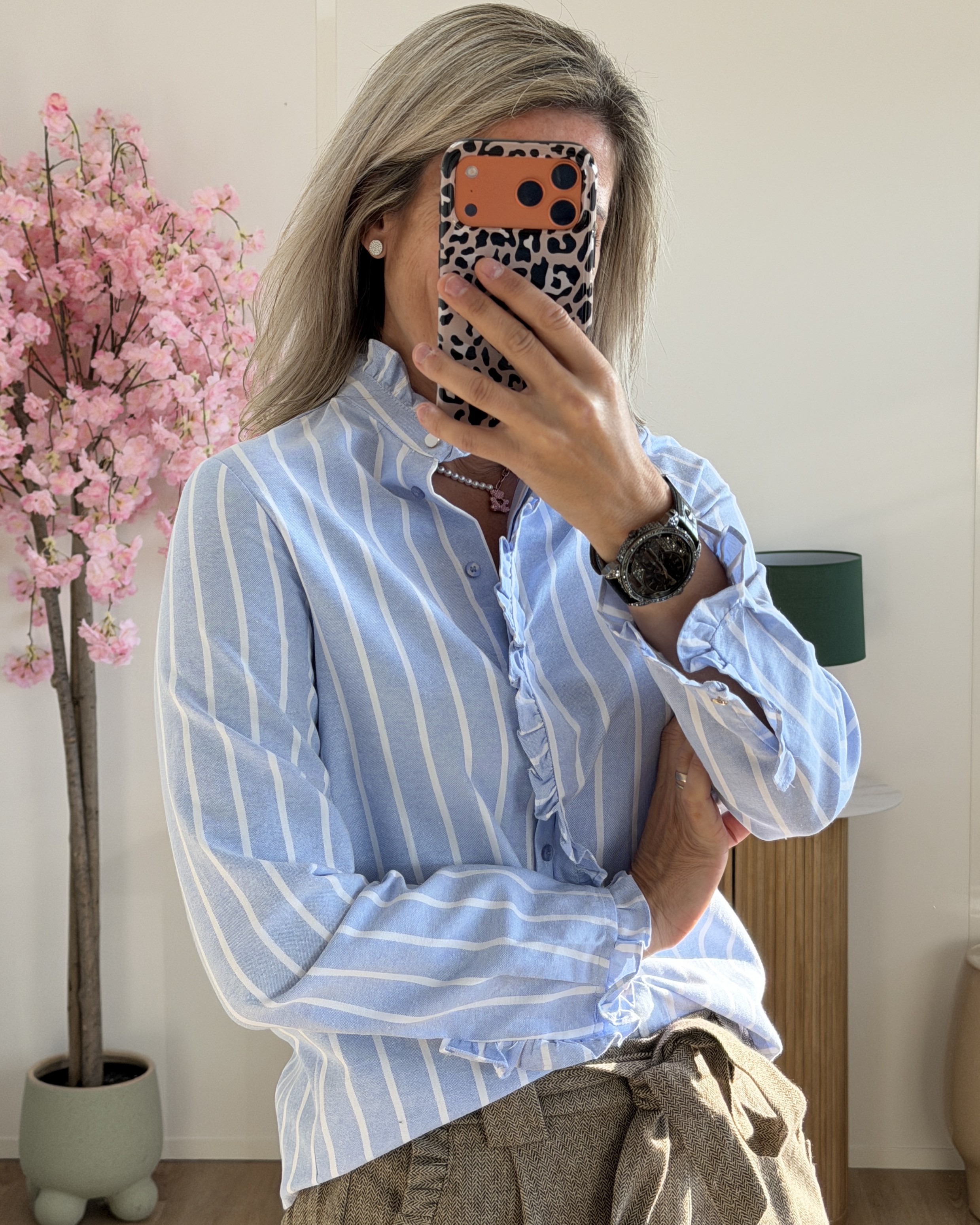 Chemise Gwladys bleue
