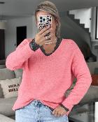 Pull marguerite rose