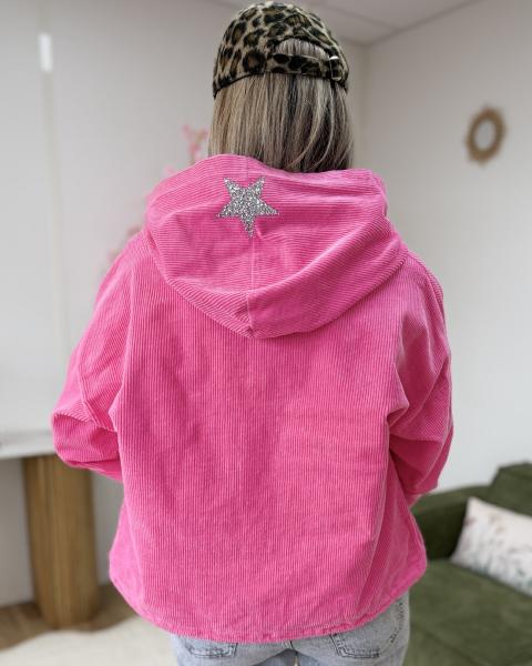 Veste zippée rose