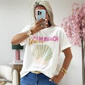 Tee shirt Palm waves