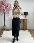 Jupe en simili cuir