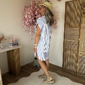 Robe chemise Etan bleu