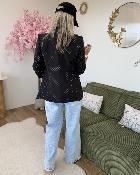 Blazer strass noir