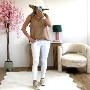 Top Flore camel