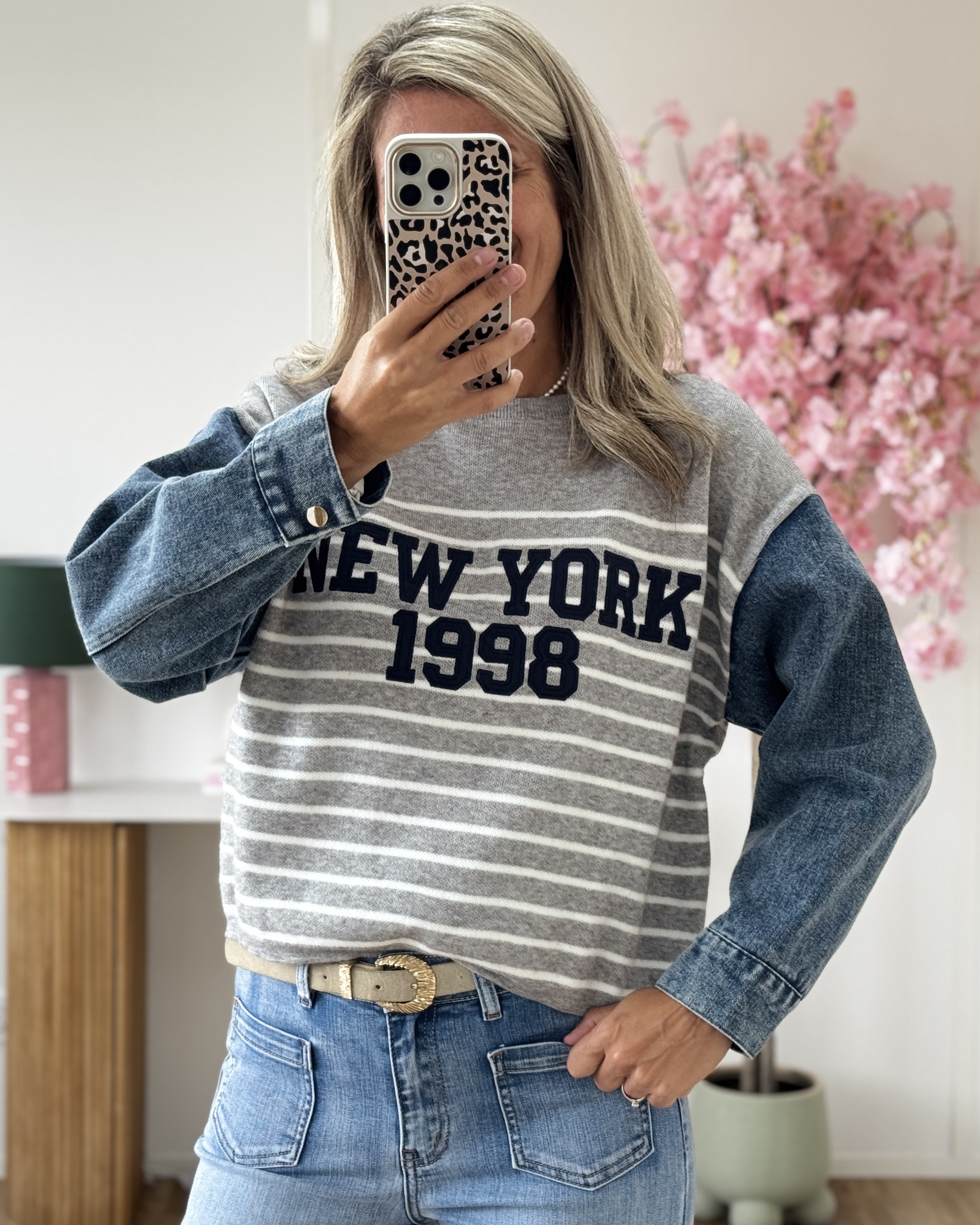 Pull NY gris