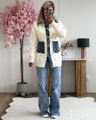 Gilet veste jeans long