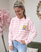 Gilet Smiley rose