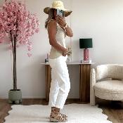 Debardeur lin beige