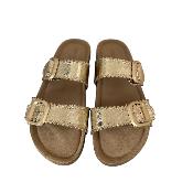 Mules dorées