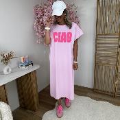 Robe tee shirt Ciao rose