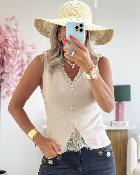 Top Alina taupe