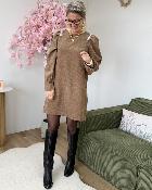 Robe velours avec strass