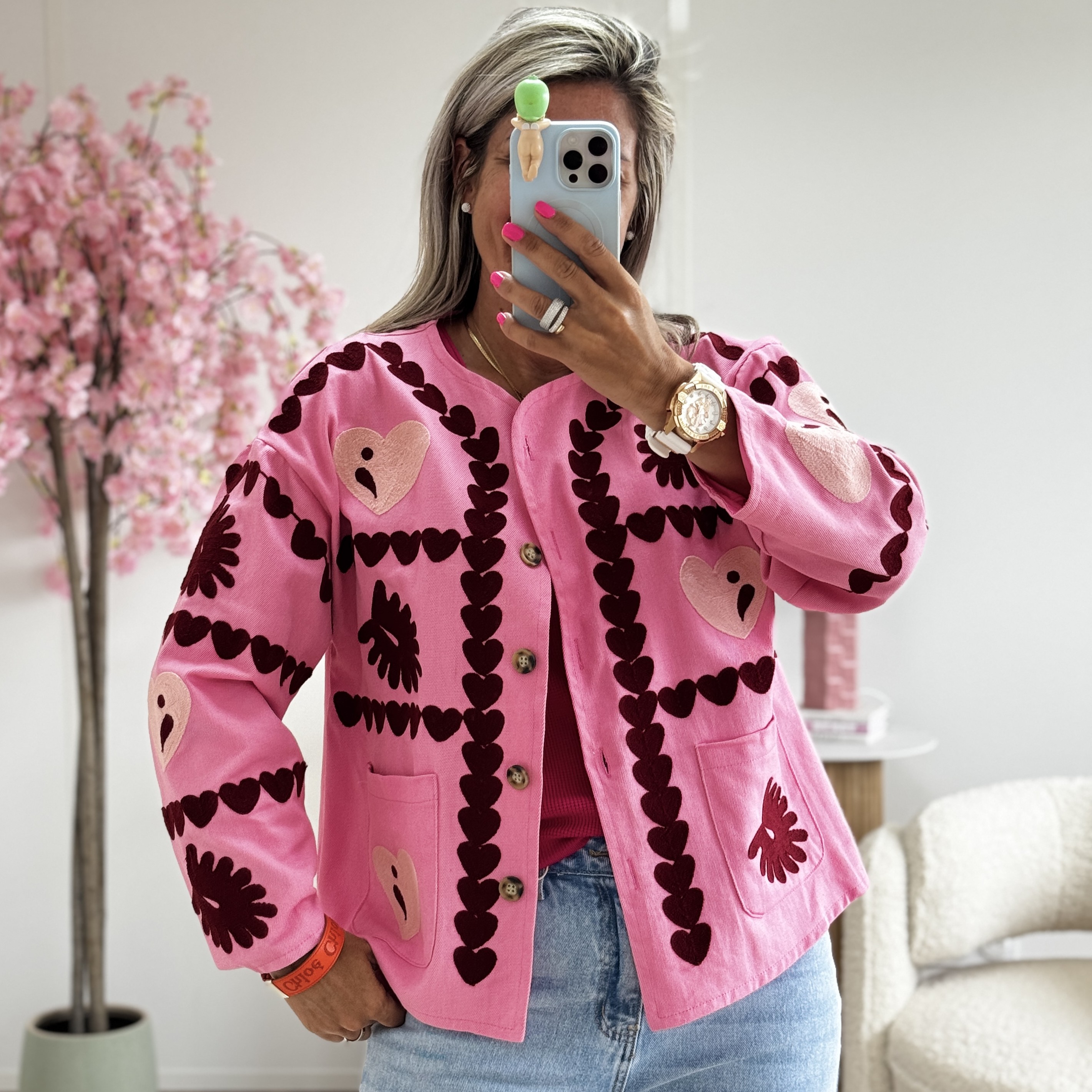 Veste Clara rose