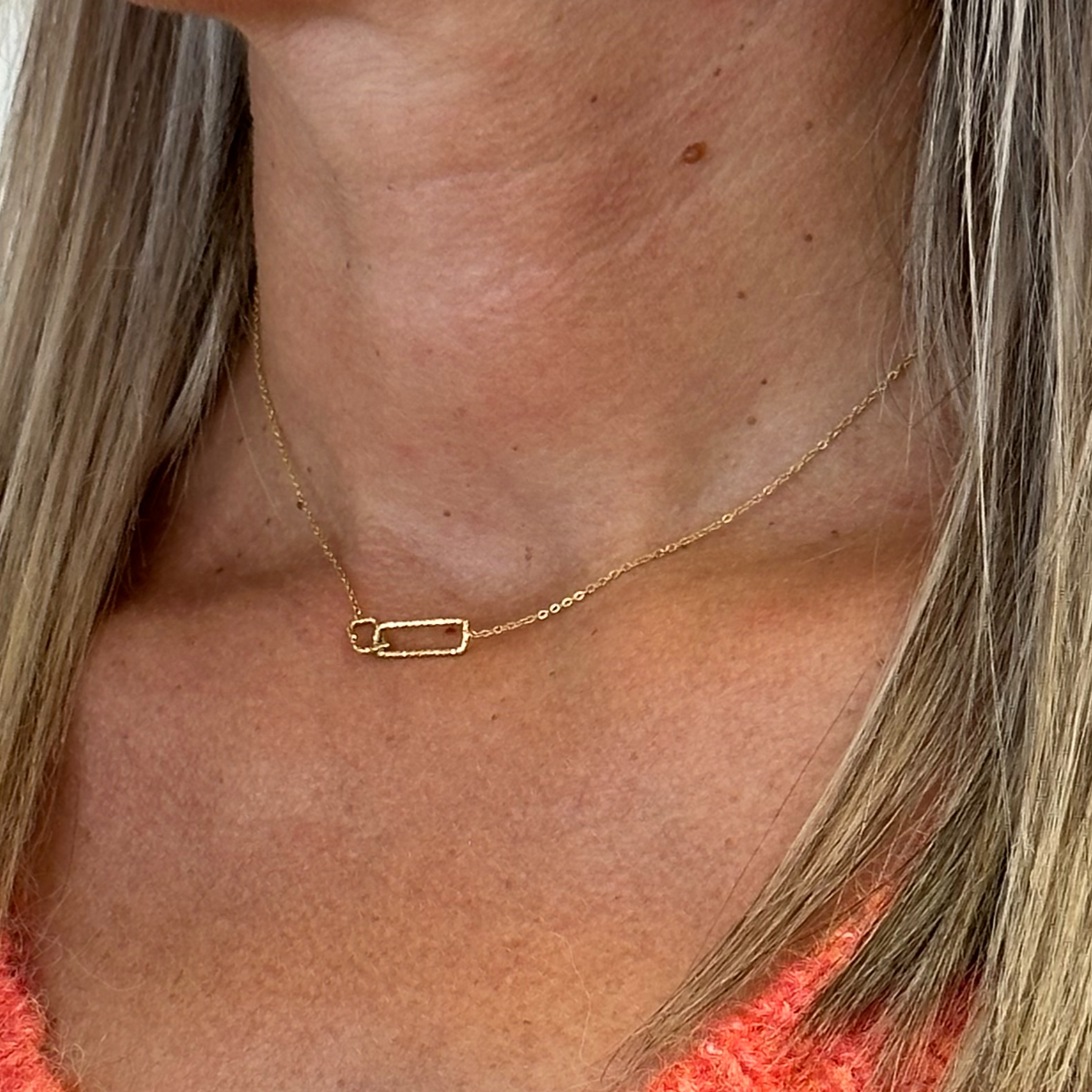 Collier double rectangle
