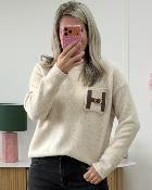 Pull H beige