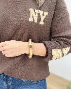 Bracelet Abby marron clair