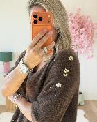 Pull Bijoux marron