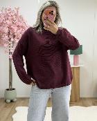 Pull Hannah bordeaux