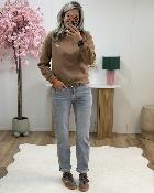 Jean Mom gris