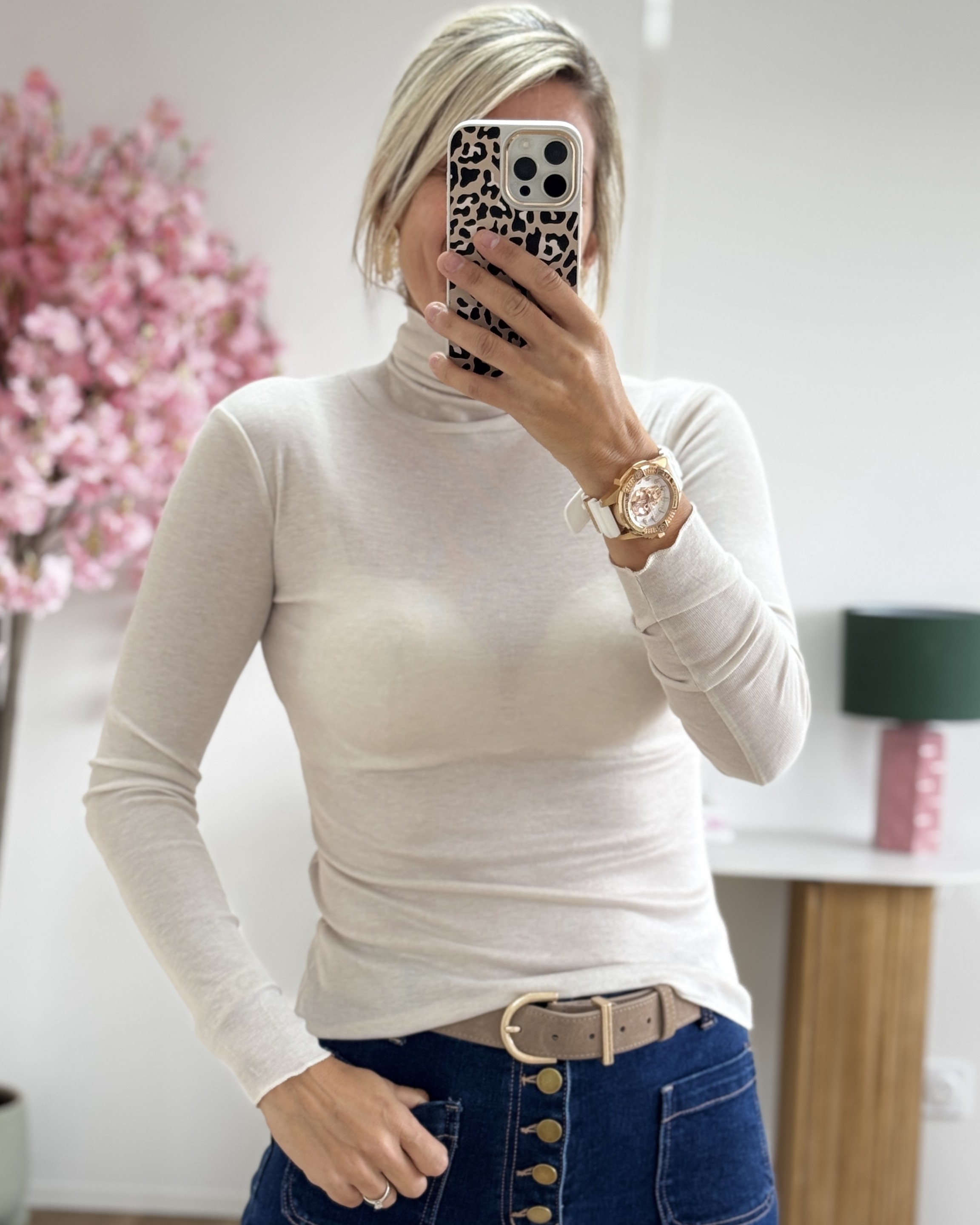 Sous-pull beige