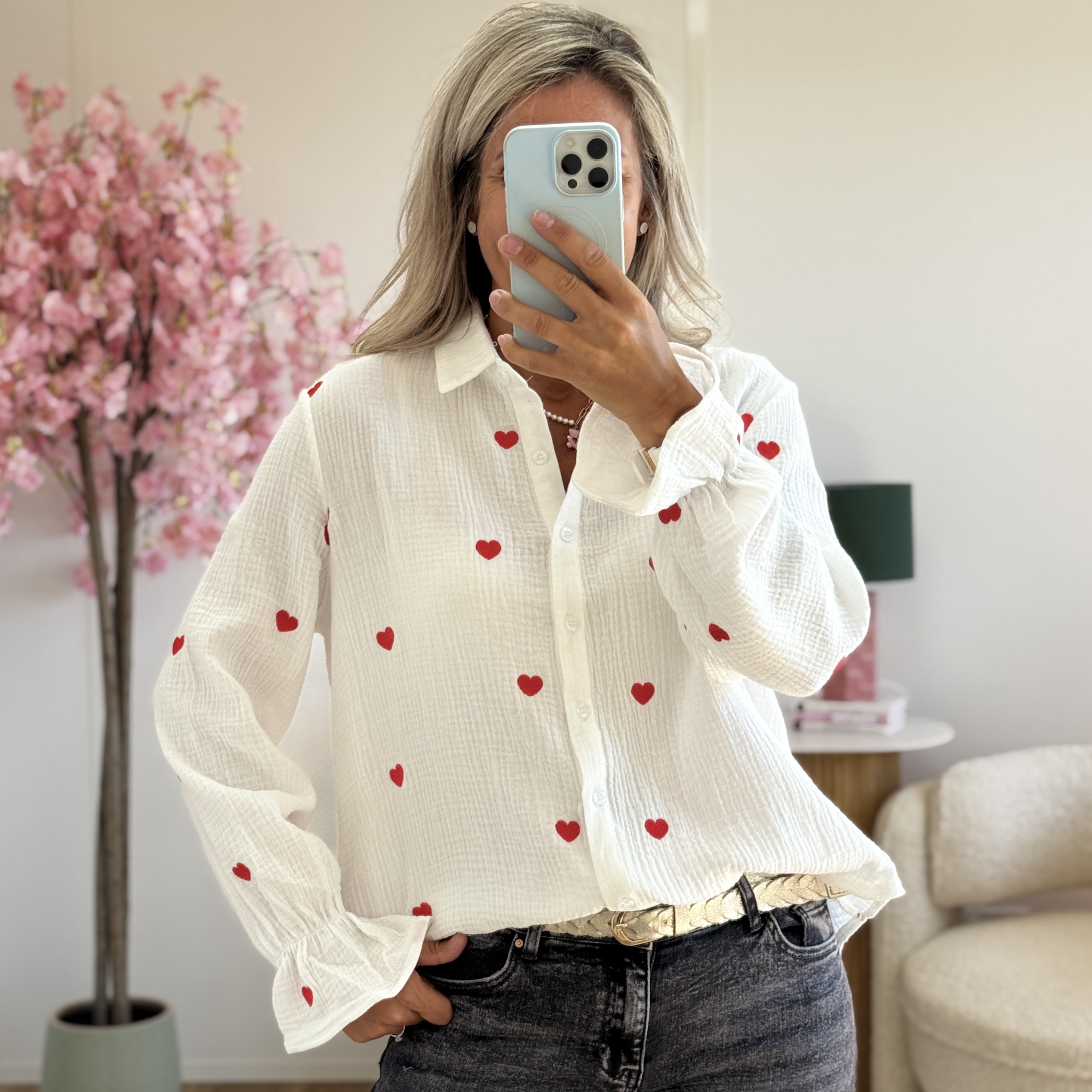 Chemise Wayne rouge