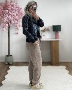 Bombers matelassé simili cuir