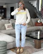 Sweat Amour jaune