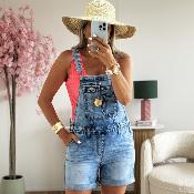 Salopette en jeans Maureen