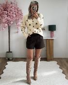 Short Cleo marron