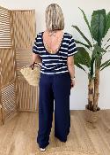 Tee shirt bjoux marine