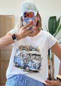 Tee shirt Van fleuri