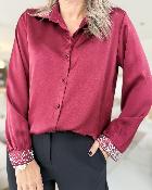 Chemise Perrine bordeaux