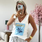 Debardeur Ibiza bleu