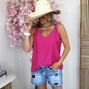 Top Flore fushia