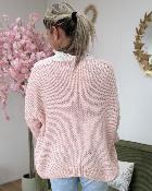 Gilet Lea rose